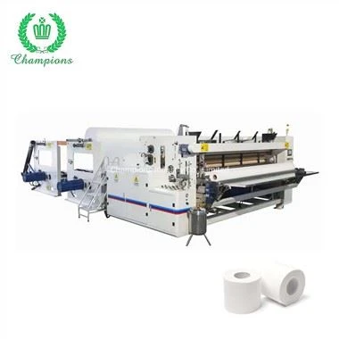 Linha de produção de papel higiênico